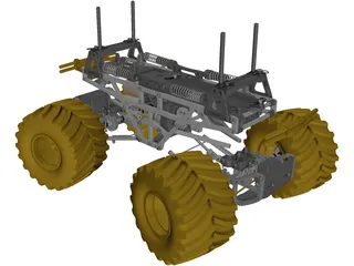 Tamiya TXT-1 RC 1/10 Monster Truck 3D Model preview