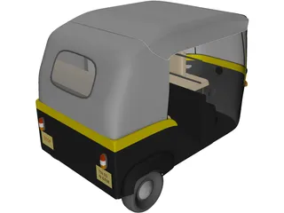 India City Car 3D Model preview