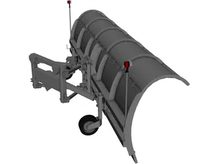 Snow Plower 3D Model preview