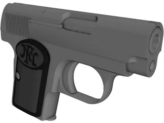 Browning 1906 Pistol 3D Model preview