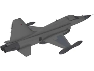 Northrop F-5E Tiger 2 3D Model preview
