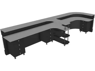 Table Reception 3D Model preview