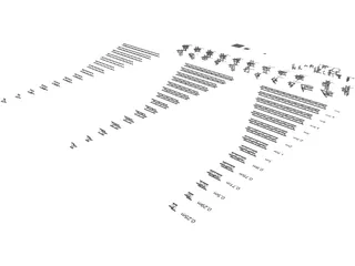 Prolyte H30D Triangulair Aluminium Truss Structure Collection 3D Model preview