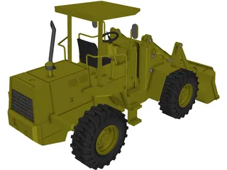 Hydraulic Loader 3D Model preview