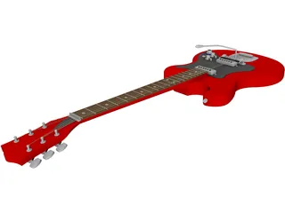 Fender Stratocaster Guitar 3D Model preview