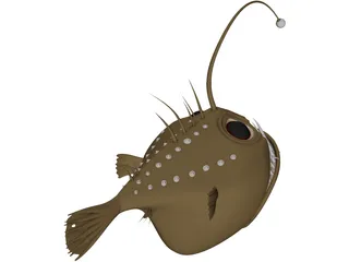 Angler Fish Angus 3D Model preview