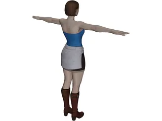Jill Resident Evil 3 3D Model preview