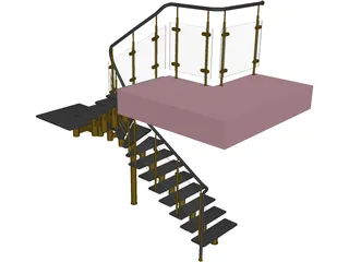 Stairs 3D Model preview