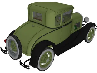 Ford Model A (1939) 3D Model preview