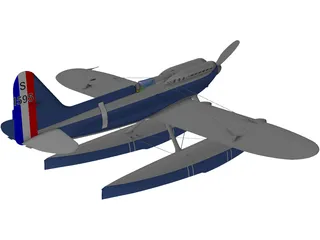 Supermarine S.6B 3D Model preview