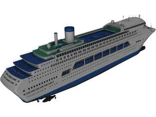 Cruise Ship 3D Model preview
