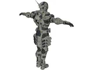 Vanquish Augmented Reaction Suit 3D Model preview