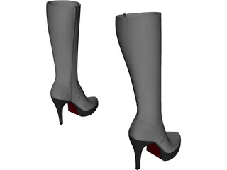 Woman Shoes 3D Model preview