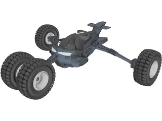 Future Buggy Vehicle 3D Model preview