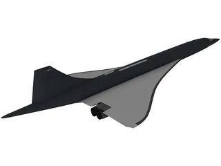 Concorde 3D Model preview