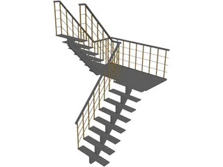 Stair 3D Model preview