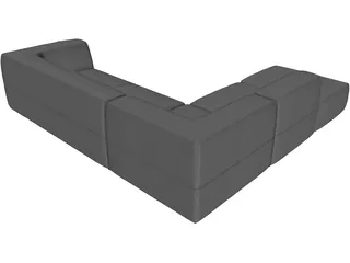 Daisy Sofa 3D Model preview
