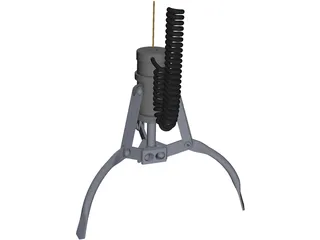 Claw Grabbing Mechanism 3D Model preview