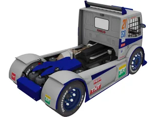 Iveco Stralis Dakarmotors 3D Model preview