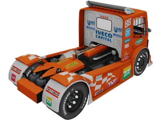 Iveco Stralis Scuderia Iveco 3D Model preview
