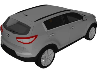 Kia Sportage (2012) 3D Model preview