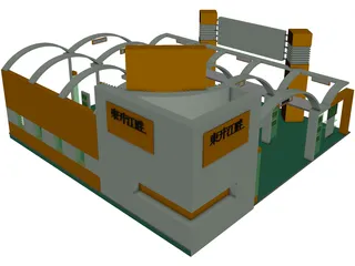 Pump Station 3D Model preview