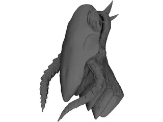 Dragon Head 3D Model preview