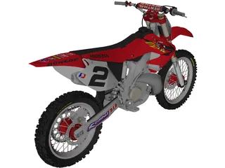 Honda CR 250 3D Model preview