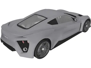 Zenvo ST1 (2010) 3D Model preview