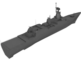 Steregushchiy Battle Ship 3D Model preview