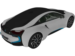 BMW i8 (2015) 3D Model preview