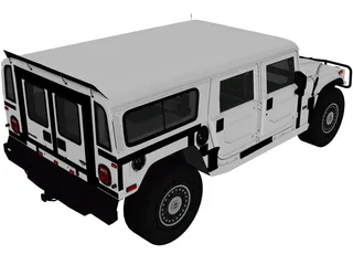 Hummer H1 Alpha 3D Model preview