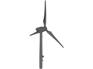 Wind Energy 3D Model preview