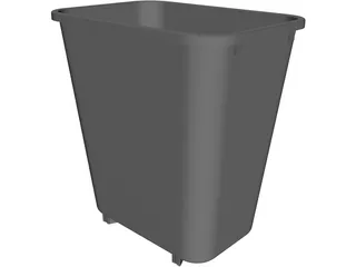 Trash Can 3D Model preview