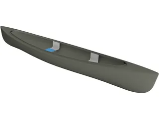 Canoe 3D Model preview