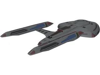 Nova Class Star Ship 3D Model preview