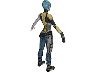 Maya from Borderlands 2 3D Model preview