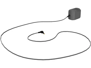 AC/DC Adapter Socket 3D Model preview
