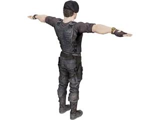 Sylvester Stallone 3D Model preview
