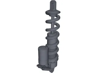 Cane Creek Double Barrel shock 3D Model preview