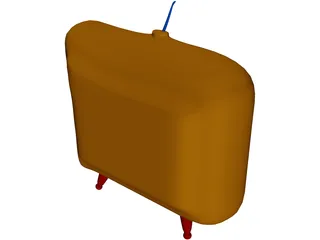 Cartoon TV 3D Model preview