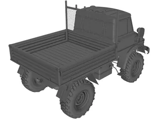 Mercedes-Benz Unimog 406 (1967) 3D Model preview