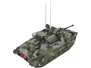 WZ-213 Type 99 Dragon Lance Modern Chinese Tank 3D Model preview