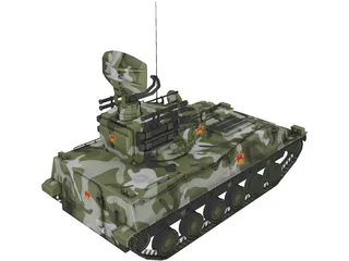 PGZ-95 AA Iron Dove Modern Chinese 3D Model preview