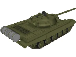 T-72 Tank 3D Model preview