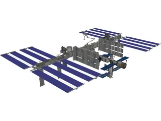 International Space Station (2011) 3D Model preview