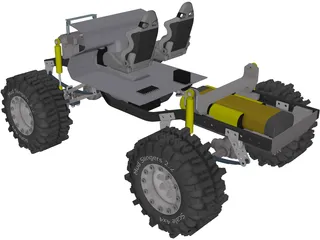 Tamiya Mountain Rider RC Truck 3D Model preview