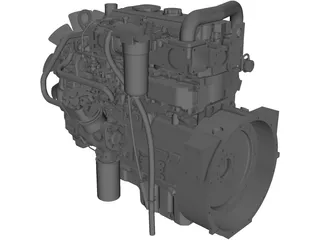 Perkins 1104d 3D Model preview