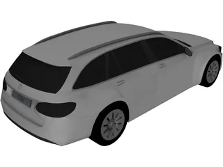 Mercedes-Benz C-Class Estate (2014) 3D Model preview