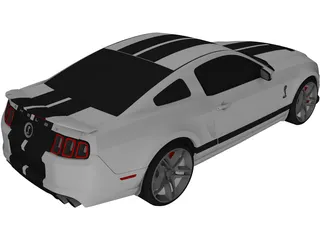 Ford Mustang Shelby GT500 3D Model preview